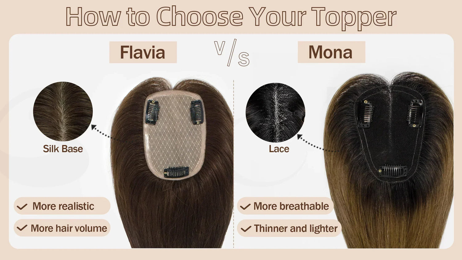 difference between mona topper and flavia topper