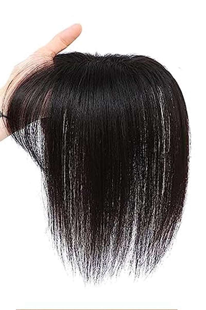 New Human Hair topper 14 outlet in 1B Natural Black