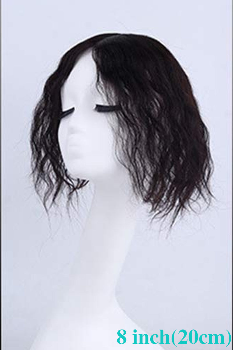 Haley Clips In Cabelo Humano Topper Cacheado para Cabelo Ralo