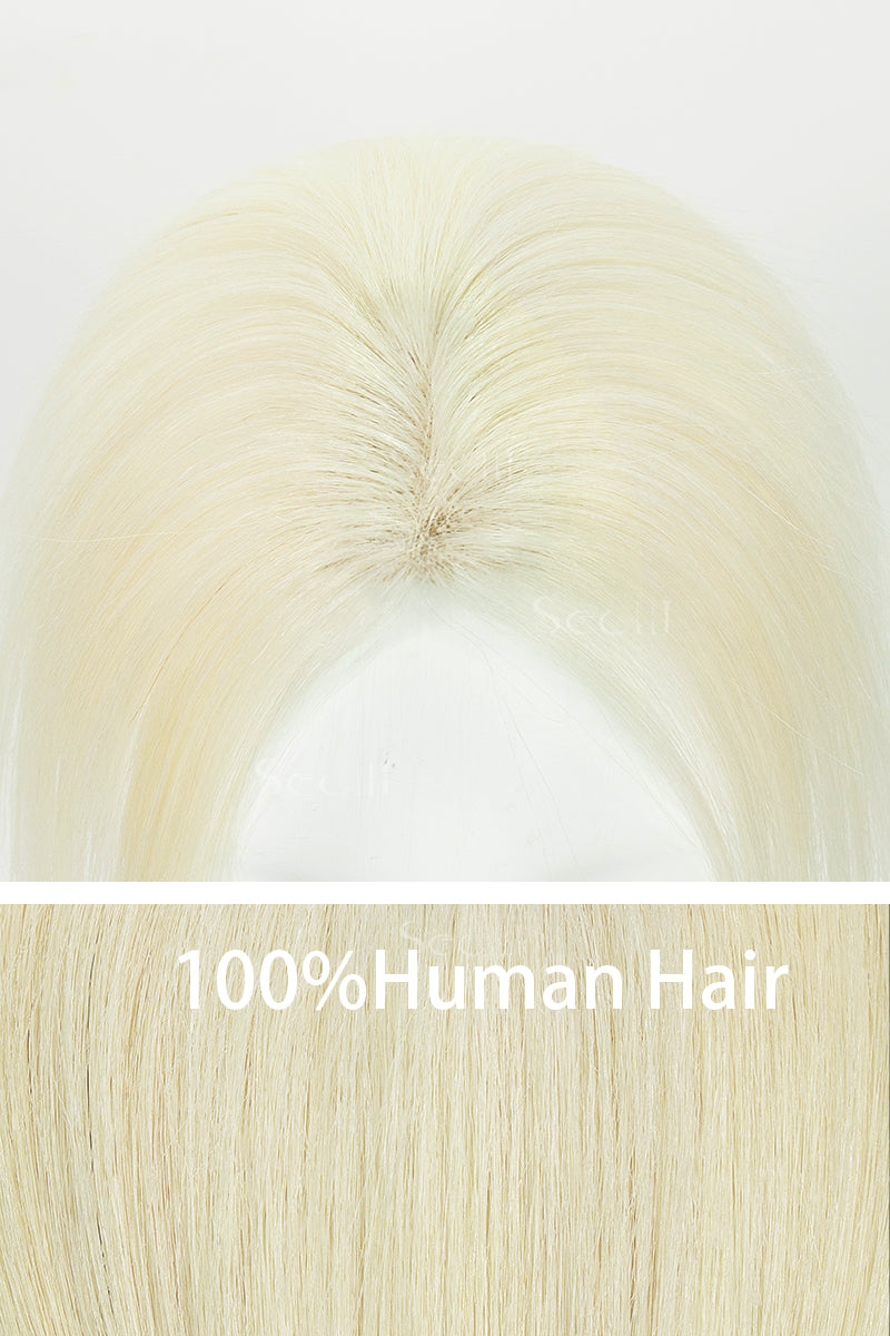 Topper de Cabello Humano y Hecho a Mano Hera