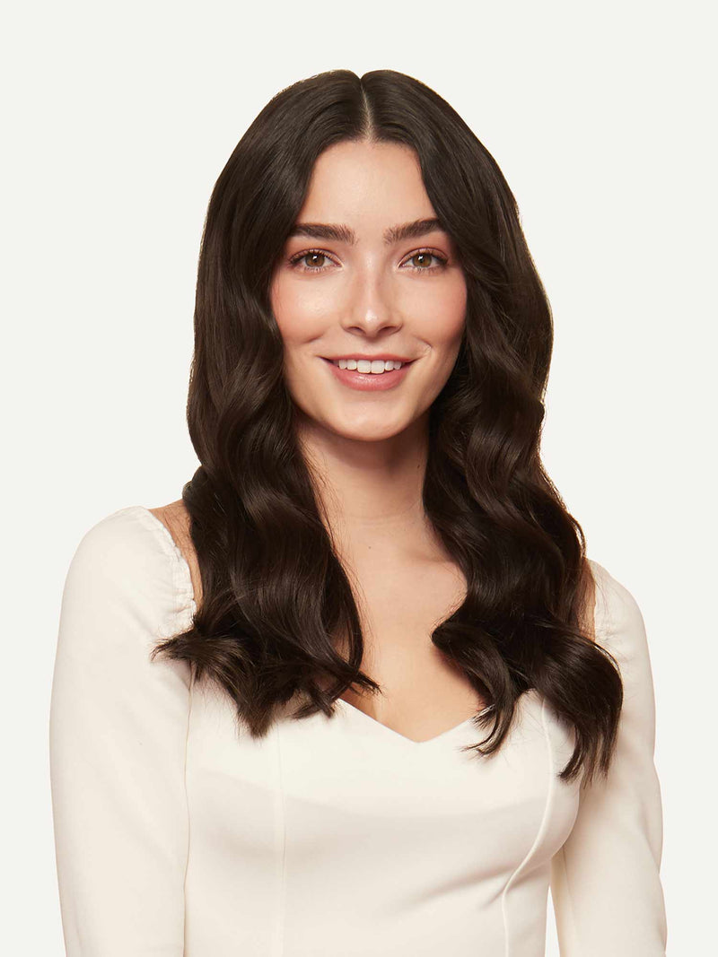 Dolly Halo Clips in Hair Extensions