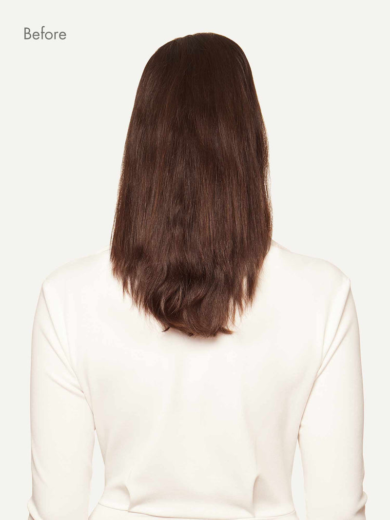 Dolly Halo Clips en Extensiones de Cabello Marrón Macho