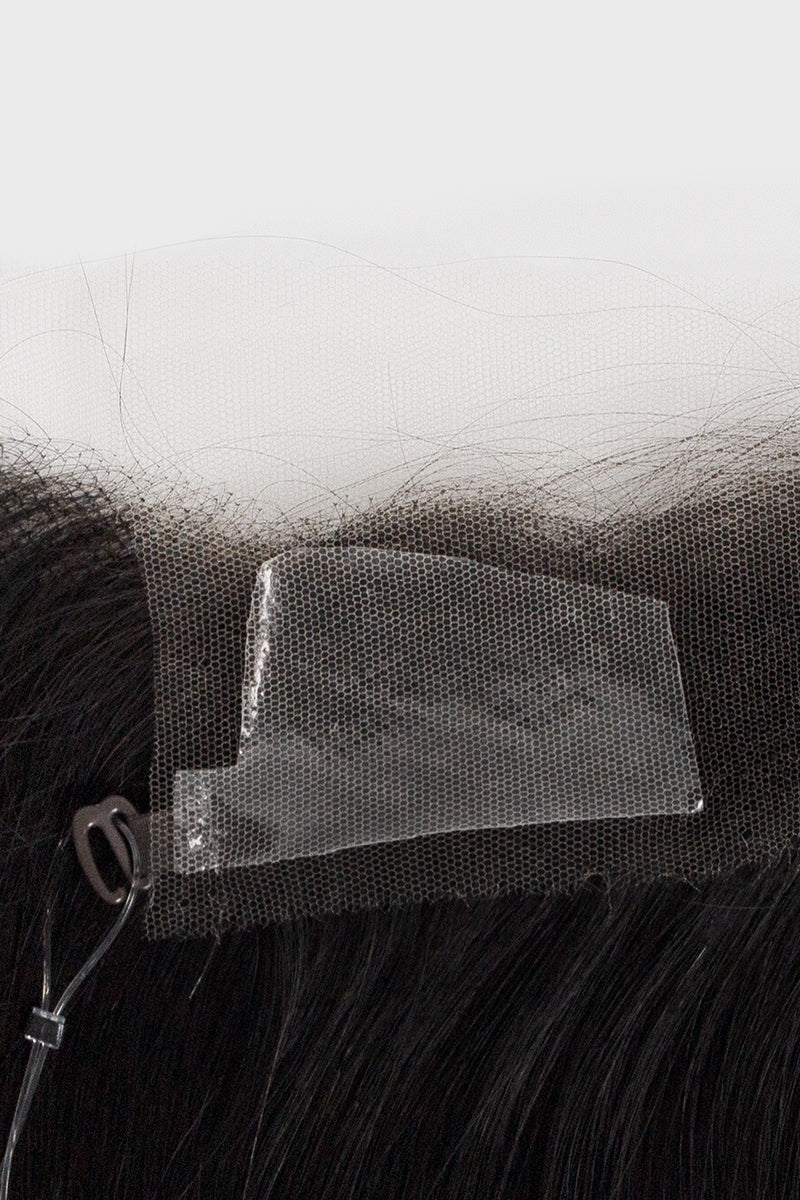 Seully Hair Hairline Topper: Breathable Lace|Halo Wire|Natural Look Natural Black