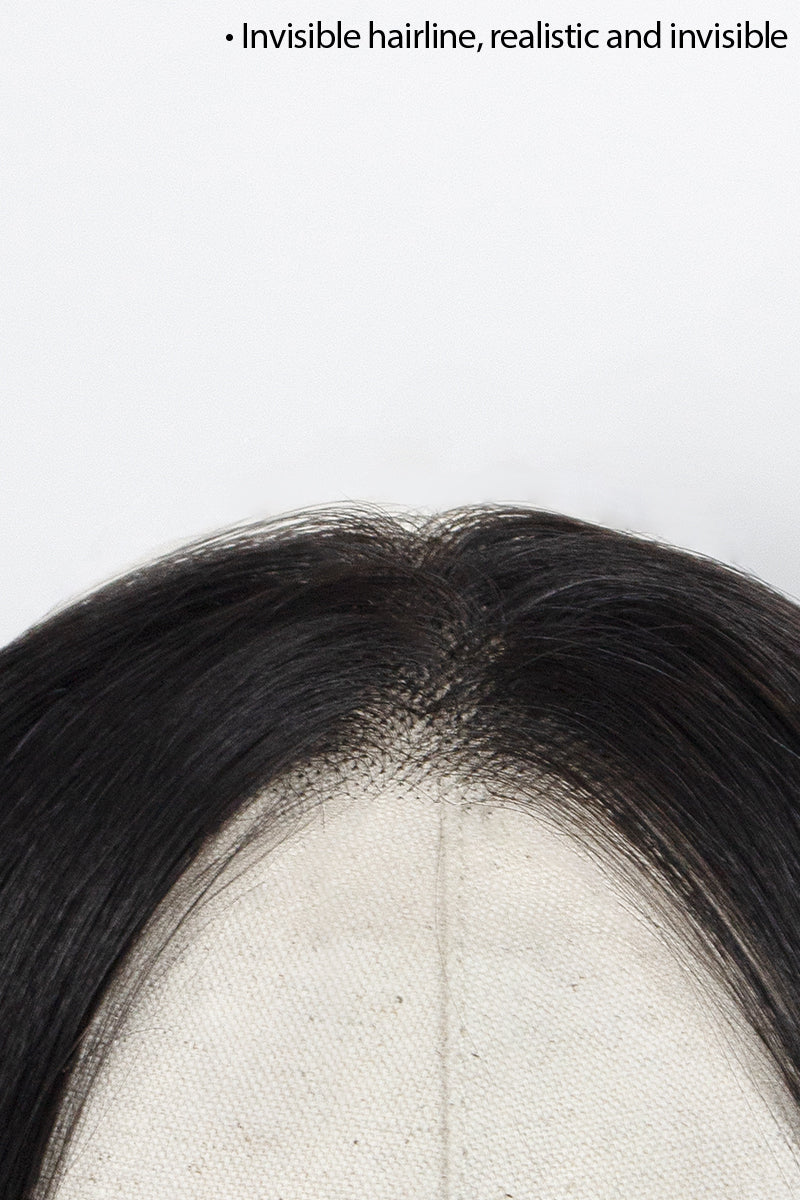 Seully Hair Hairline Topper: Breathable Lace|Halo Wire|Natural Look Natural Black