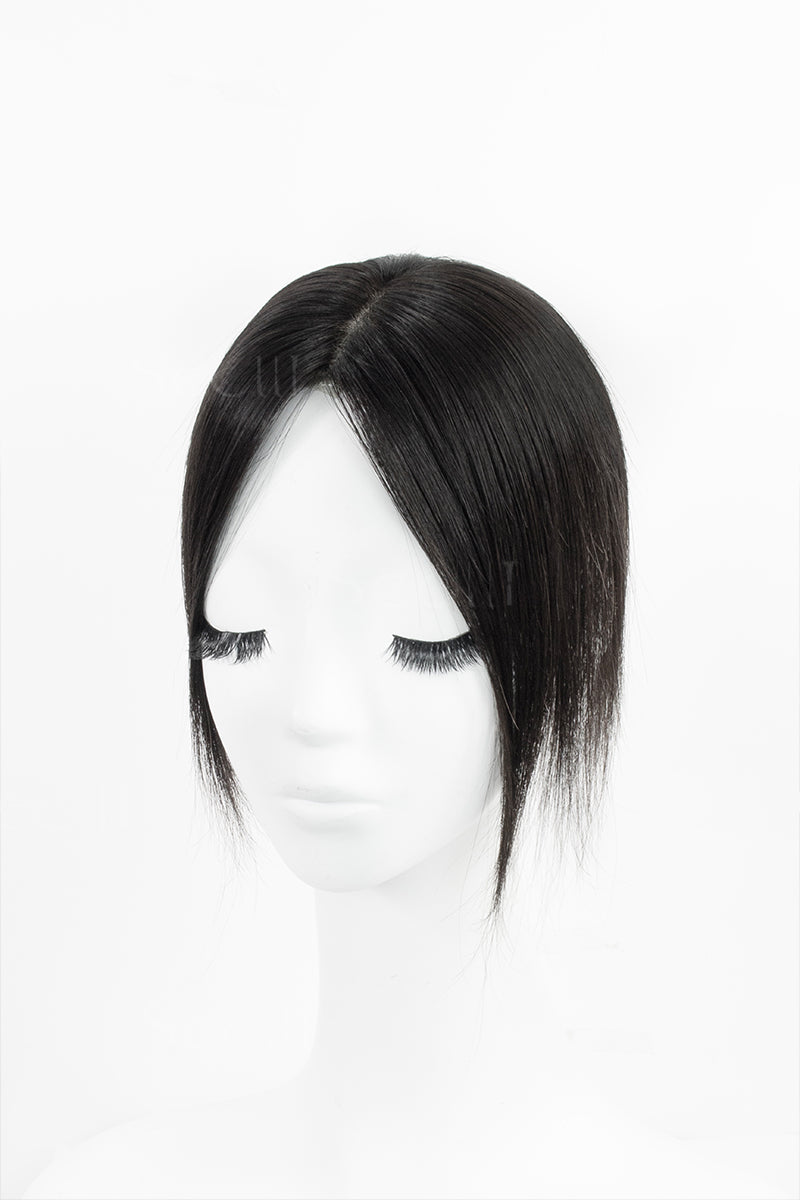 Hera Human Hair Topper Natural Black
