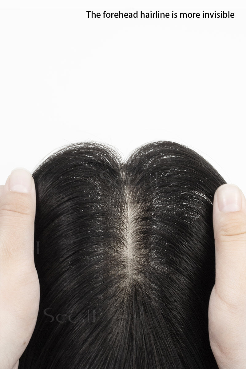 Hera Human Hair Topper Natural Black