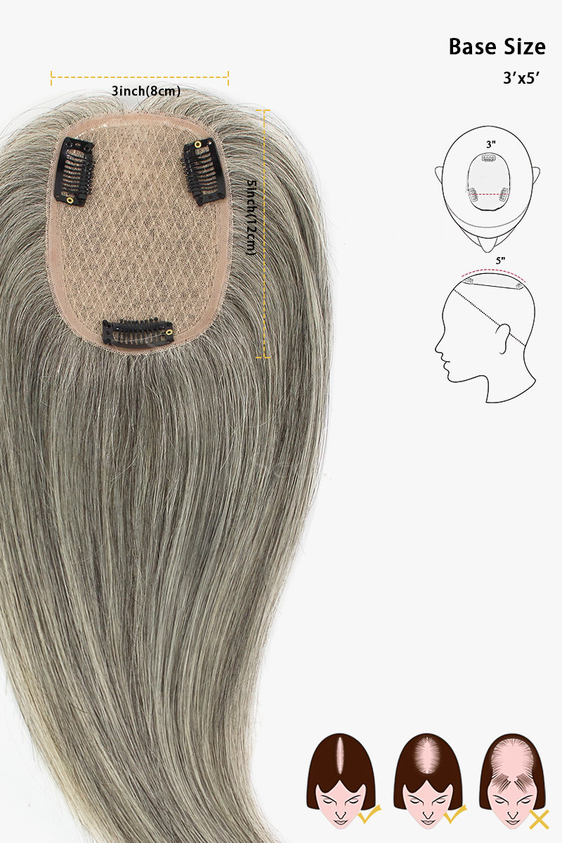 Flavia Silk Top Remy Cabelo Humano Topper