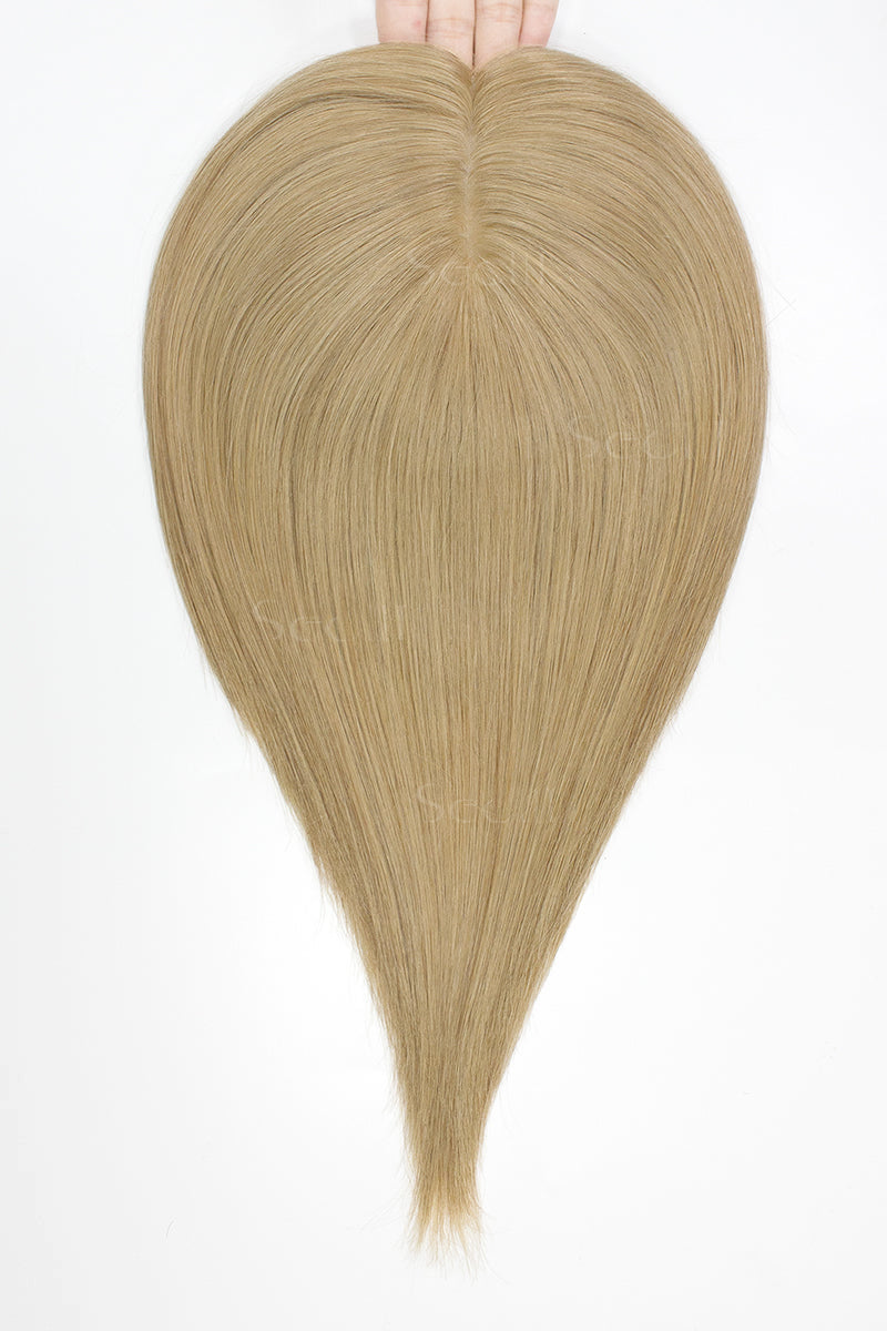 Metis Human Hair Toppers Crown Topper Hair Extensions Honey Blonde