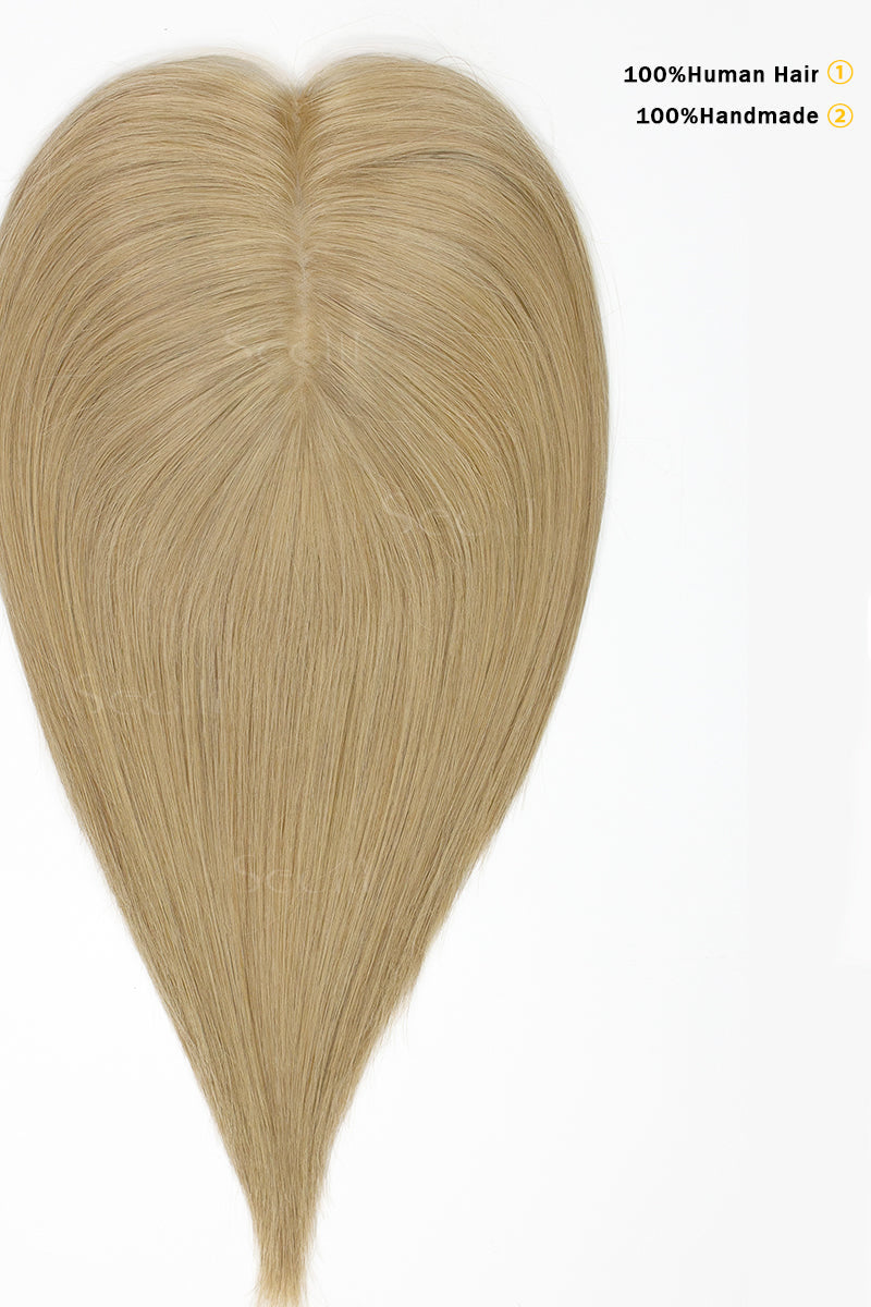 Metis Human Hair Toppers Crown Topper Hair Extensions Honey Blonde