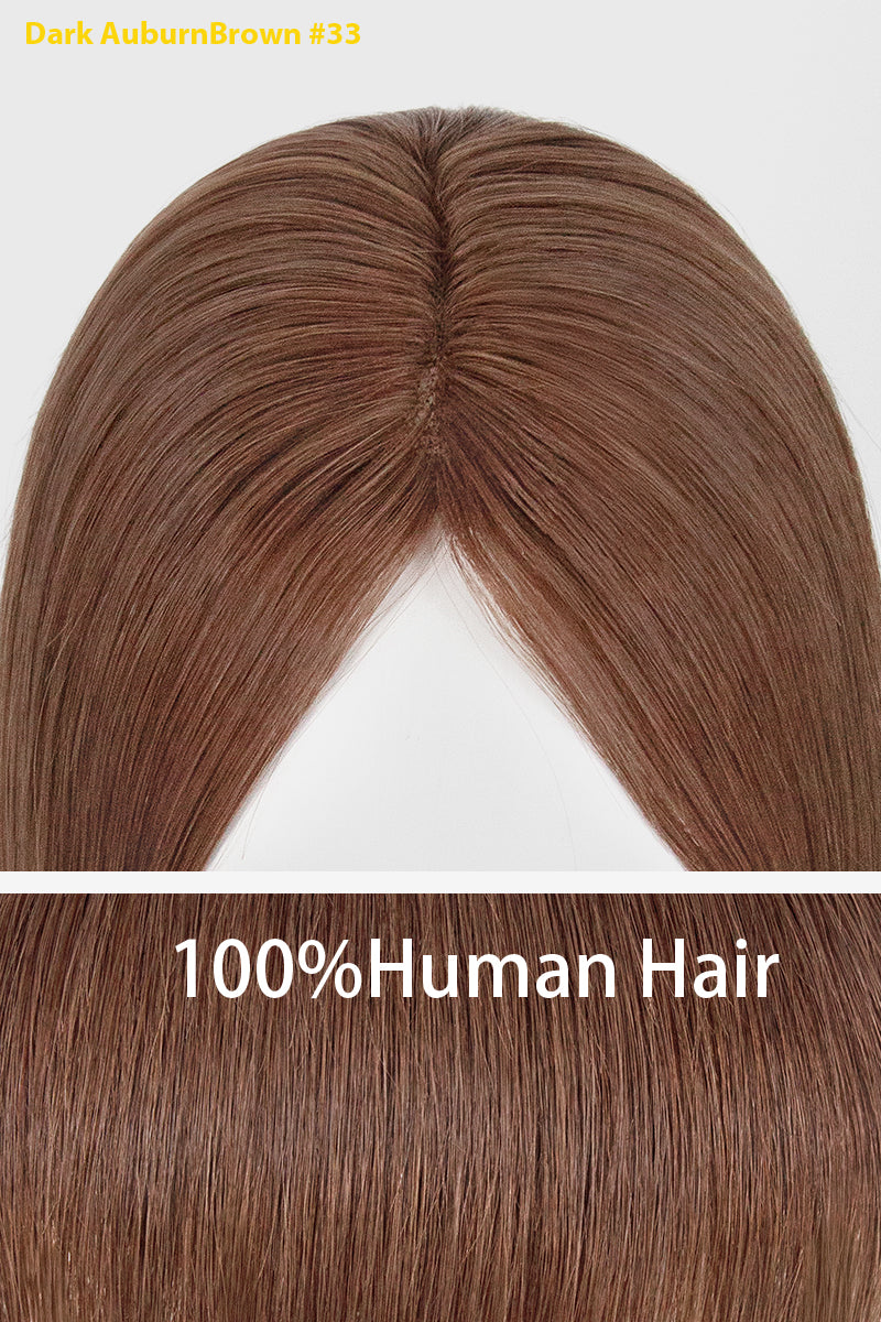 Dark AuburnBrown hairpiece with &