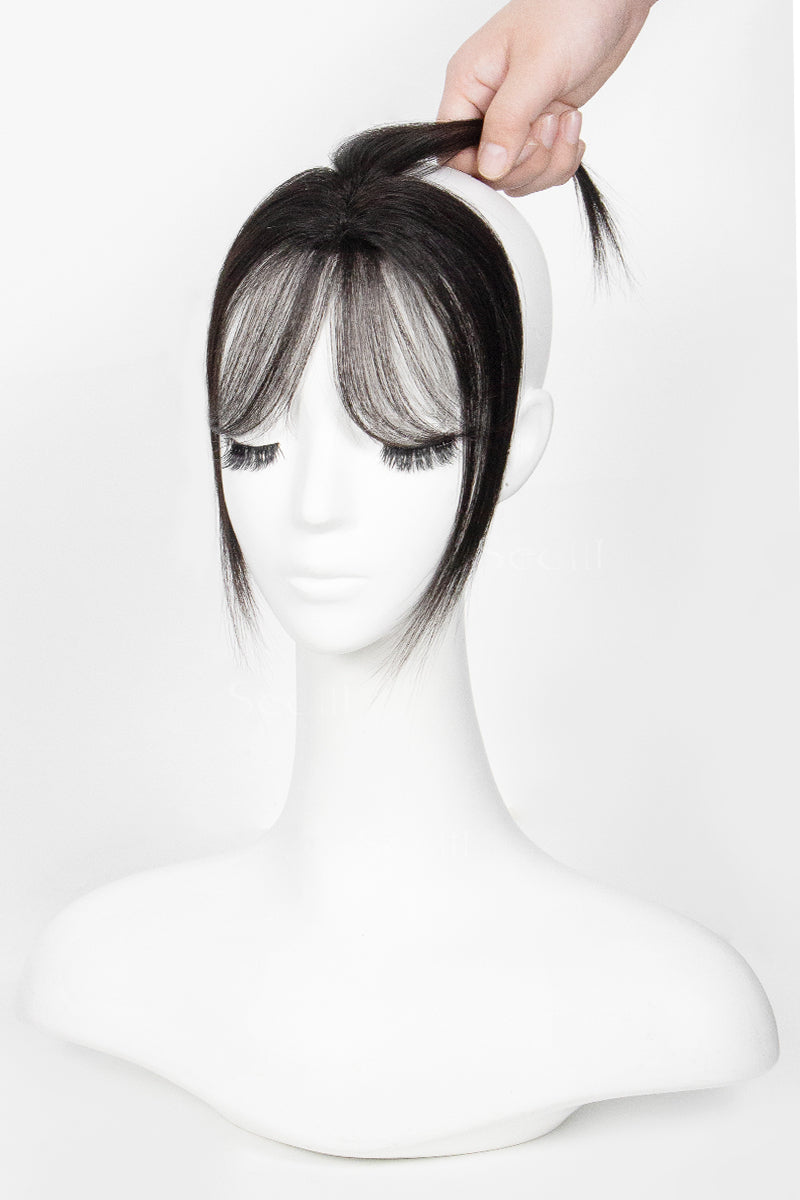 Magic Pixie Topper with Bangs Natural Black