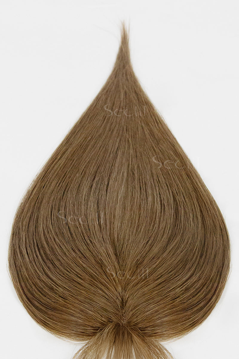 Brown hair color swatch on a white background