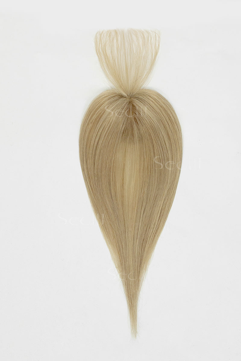 Magic Pixie Topper with Bangs Dark Blonde with Light Blonde