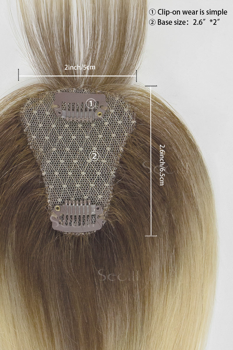 Magic Pixie Topper with Bangs Light Blonde with Highlights