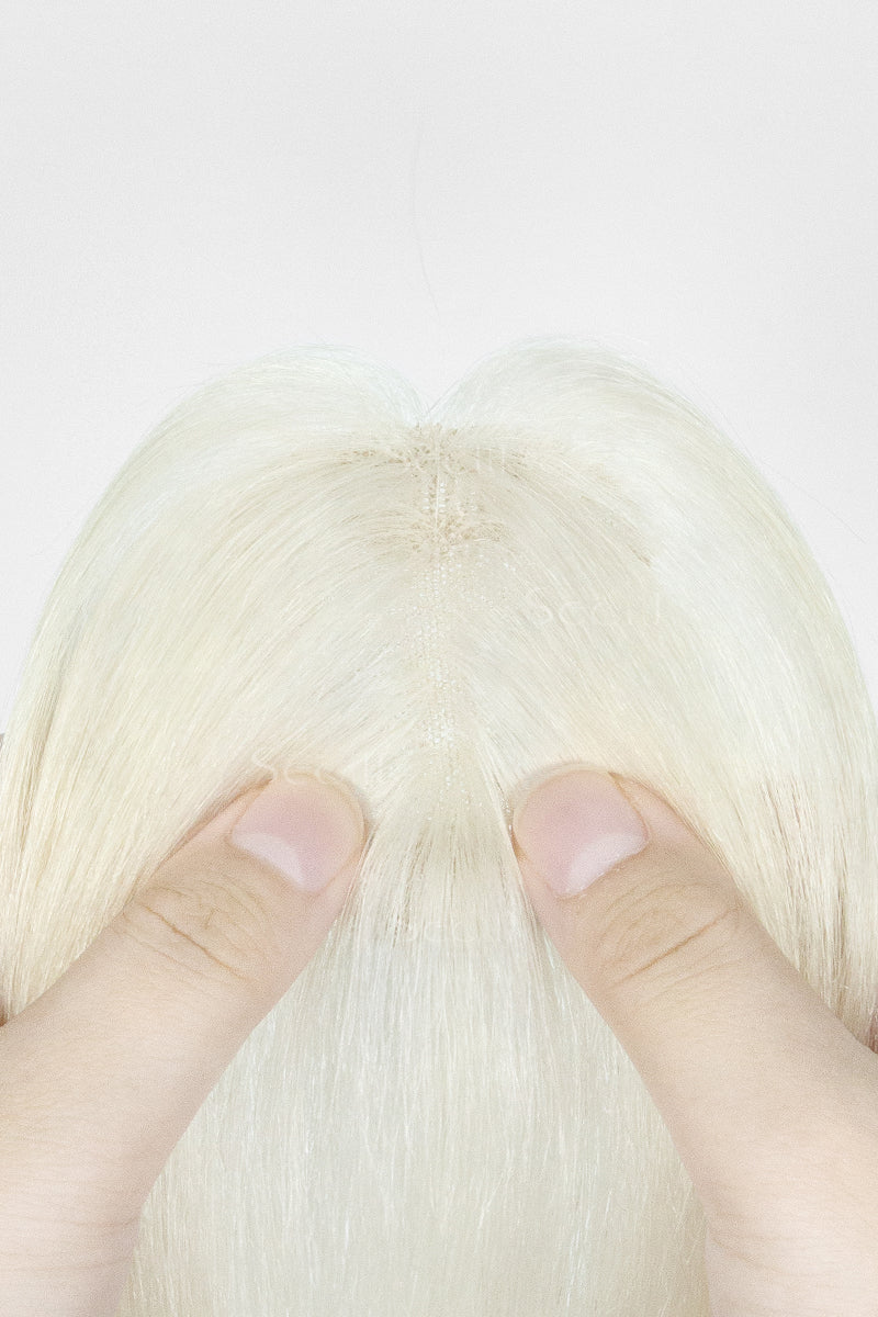 Magic Pixie Topper with Bangs White Blonde