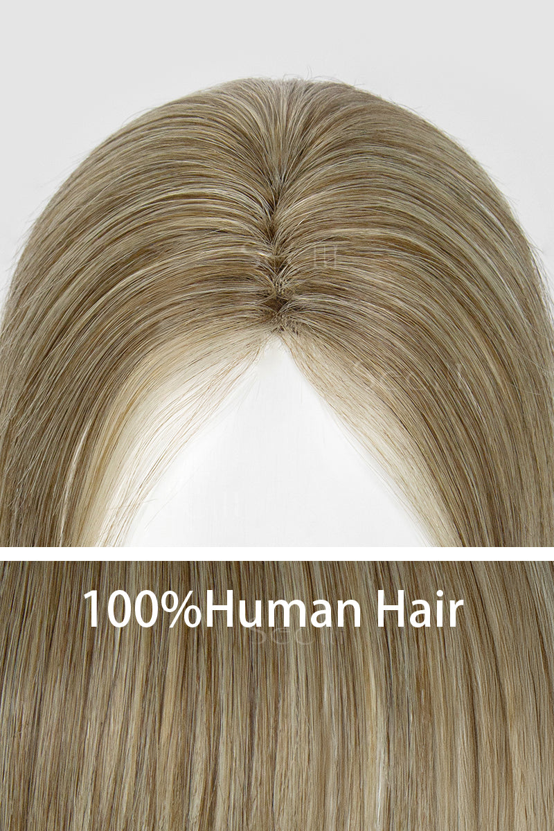 Blonde hairpiece with &