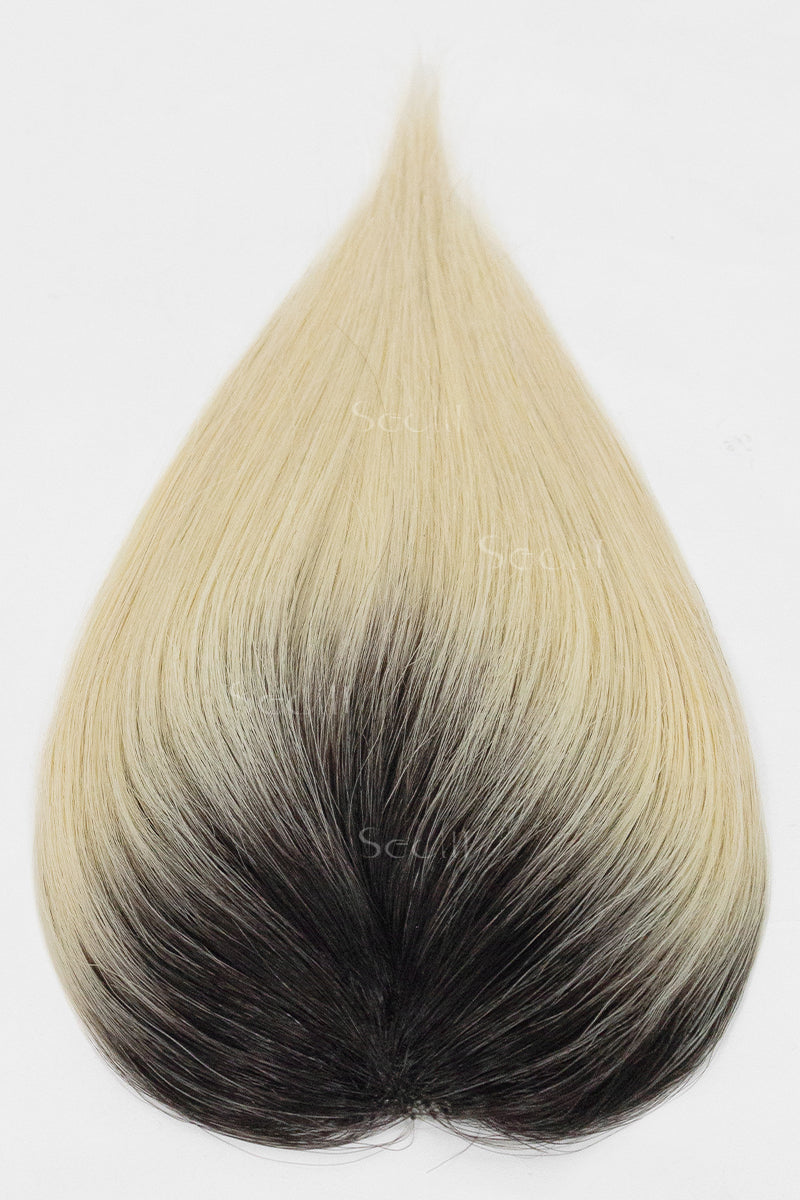 Magic Pixie Topper Natural Black Roots with Lightest Blonde