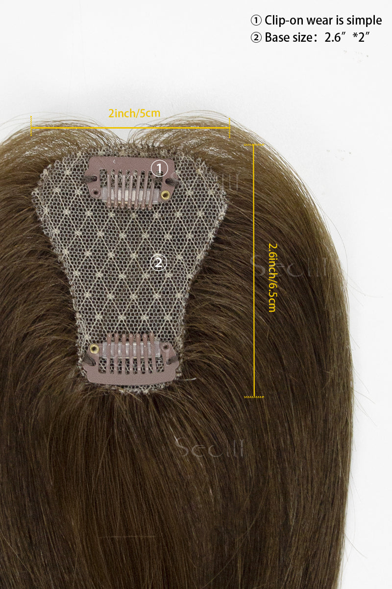 topper with measurements and text on a white background