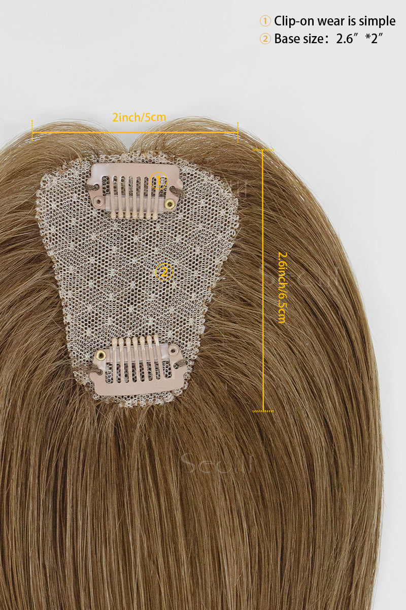 Magic Pixie Topper Medium Ash Brown