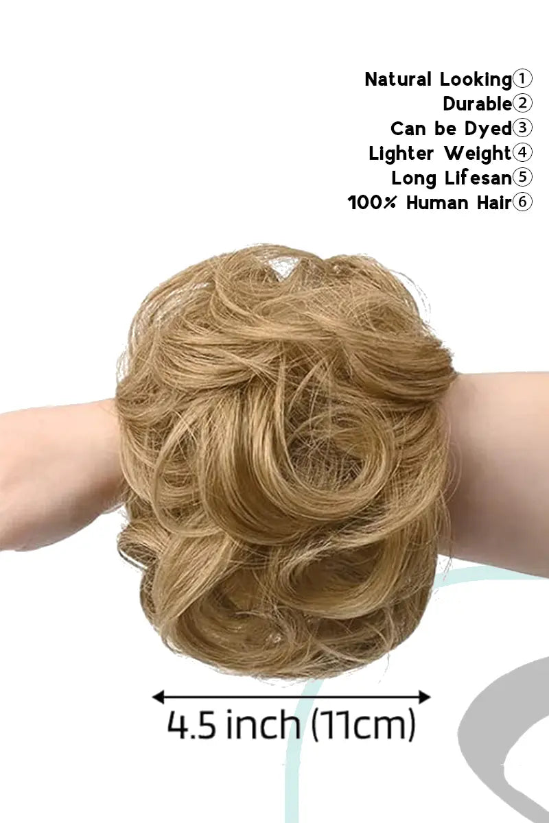 Seully Messy Bun Hair Piece Loiro dourado médio