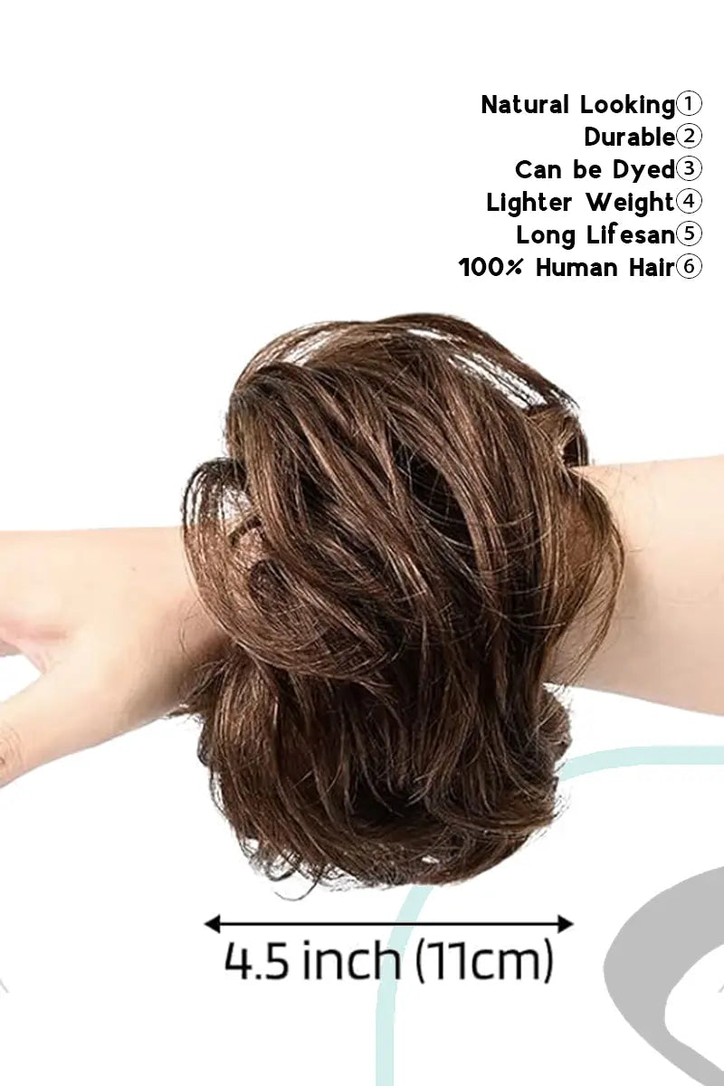 Aplique de cabelo Seully Messy Bun Chocolate Brown