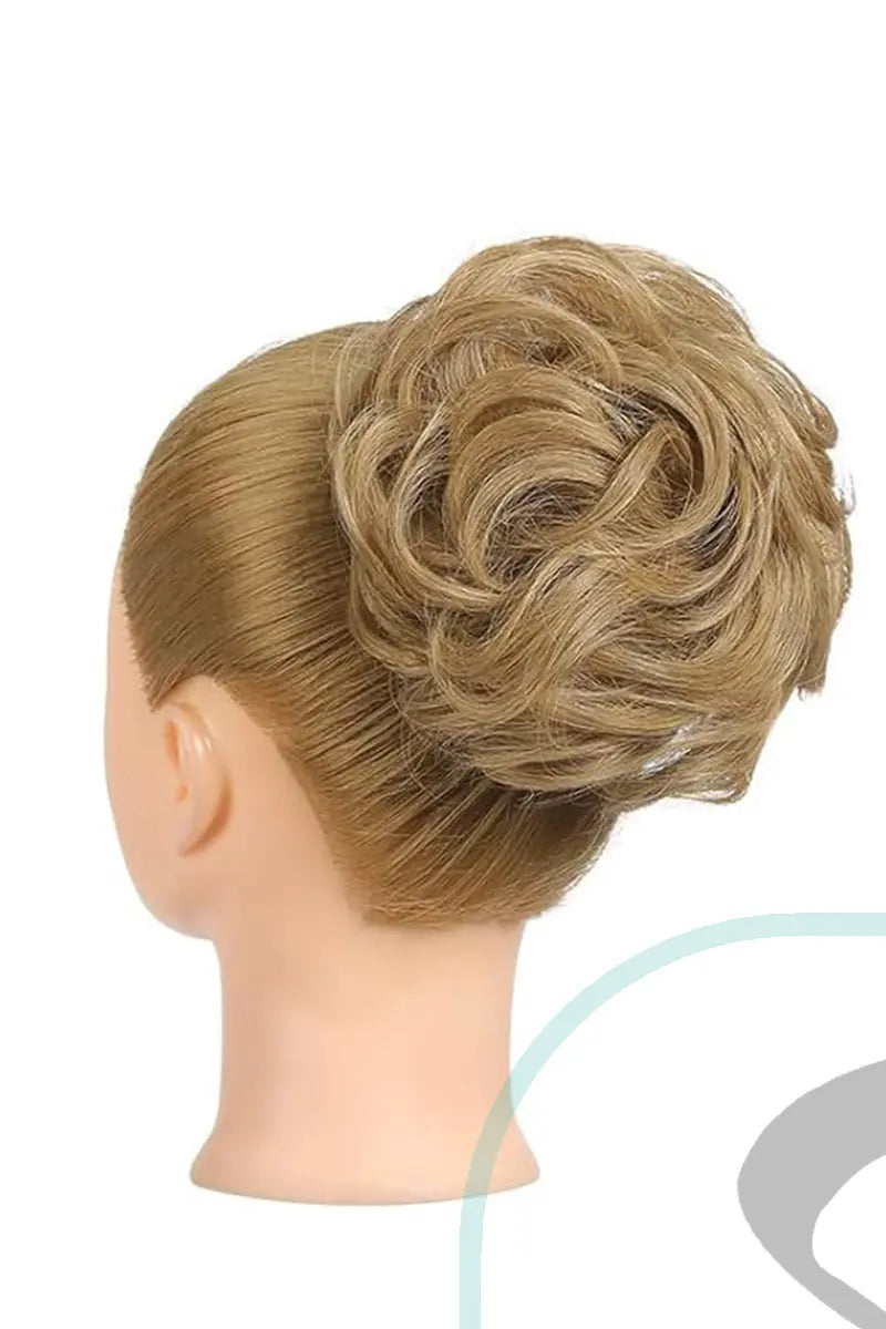 Seully Messy Bun Hair Piece Loiro dourado médio