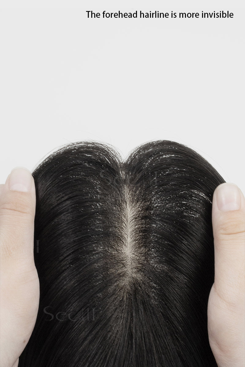 Hera Human Hair Topper Natural Black