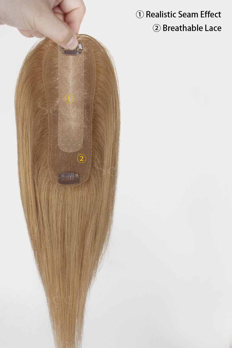 Hera Human Hair Topper Dark Blonde