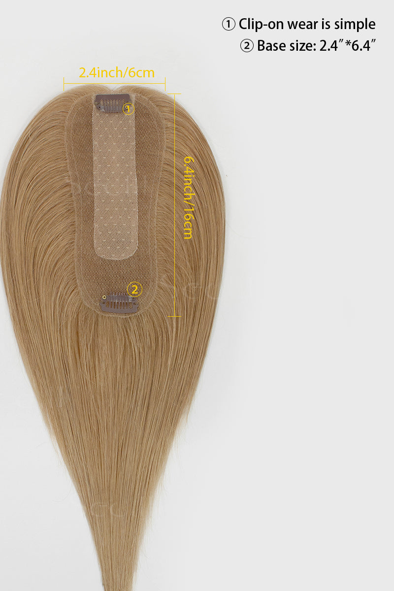 Hera Human Hair Topper Dark Blonde