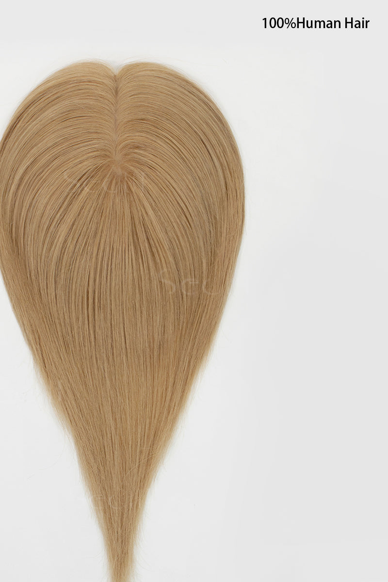 Hera Human Hair Topper Dark Blonde