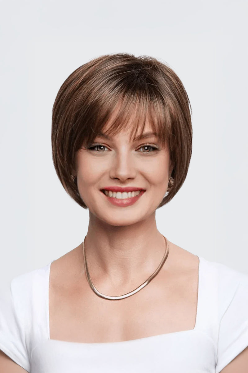 Libby Peluca Bob de Cabello Humano con Encaje Completo Sin Pegamento, Color y Estilo Personalizables