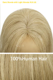 magic pixie topper Dark Blonde with Light Blonde #10/16 p10/16