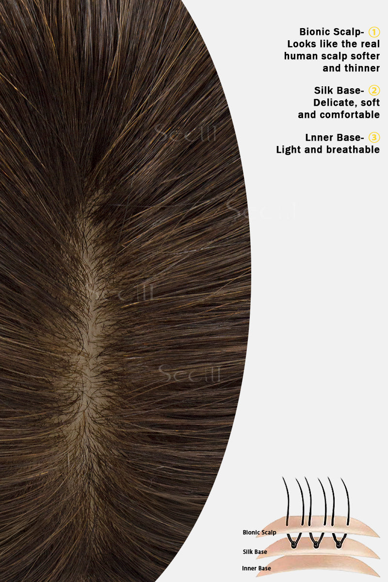 Metis Hair Toppers Chocolate Brown