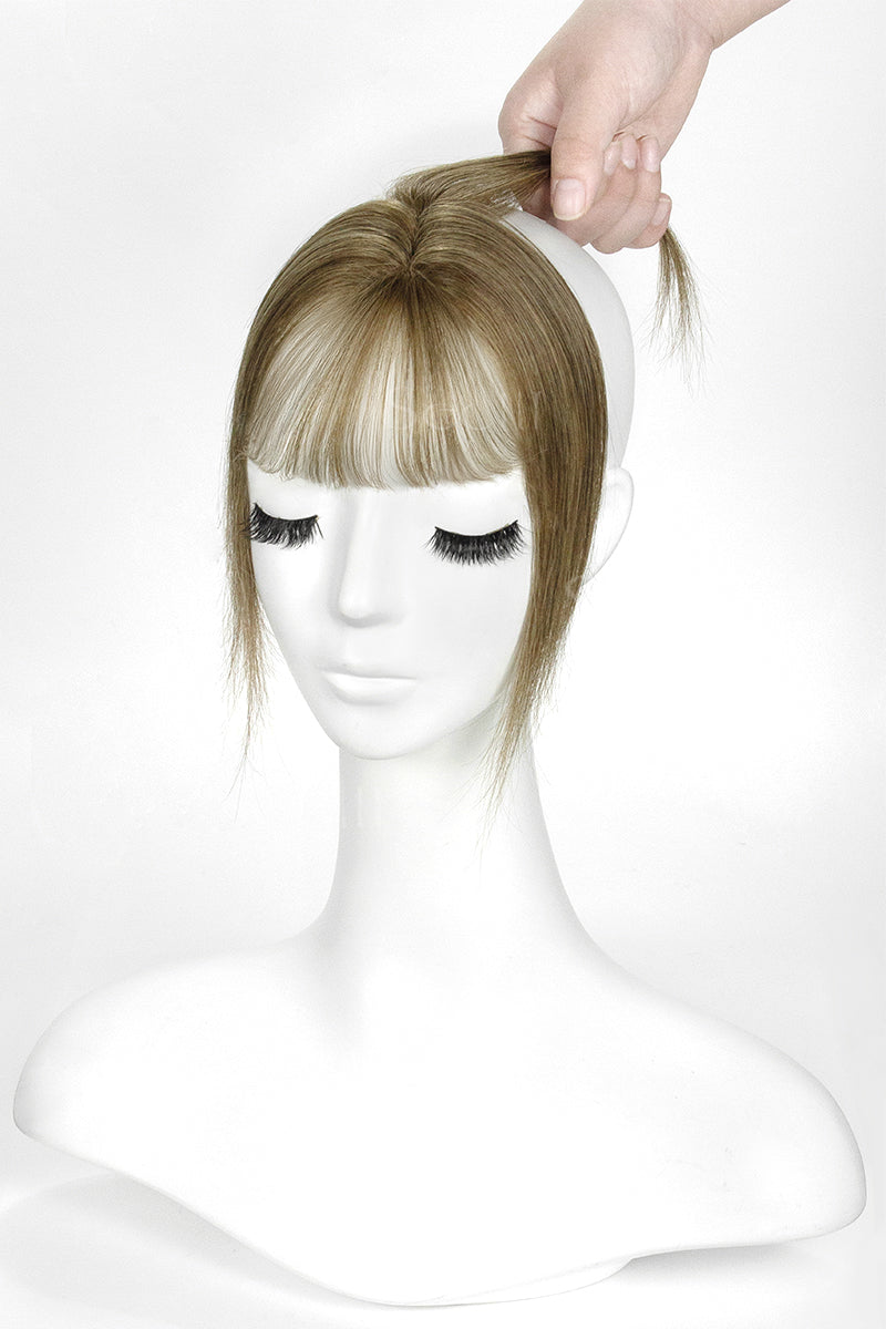 Mannequin head with a Light Chestnut Brown