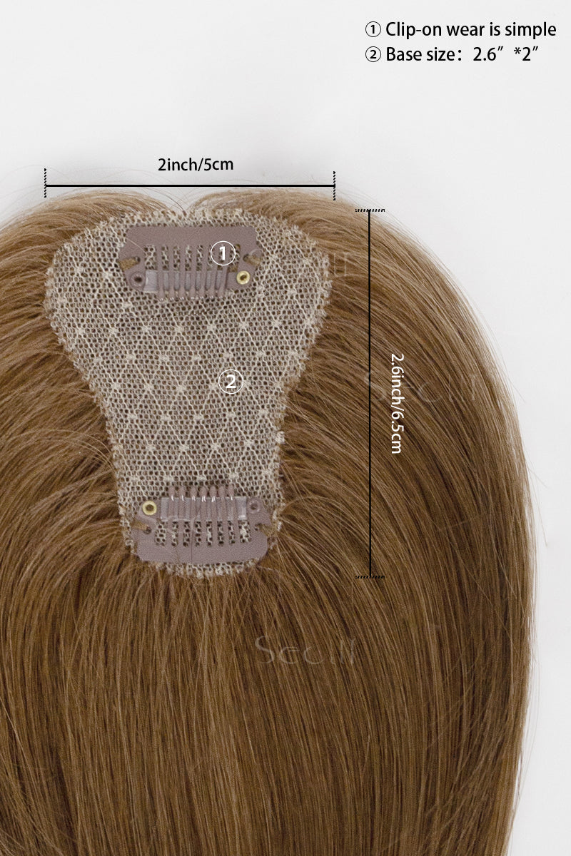 Magic Pixie Topper Light Auburn Brown