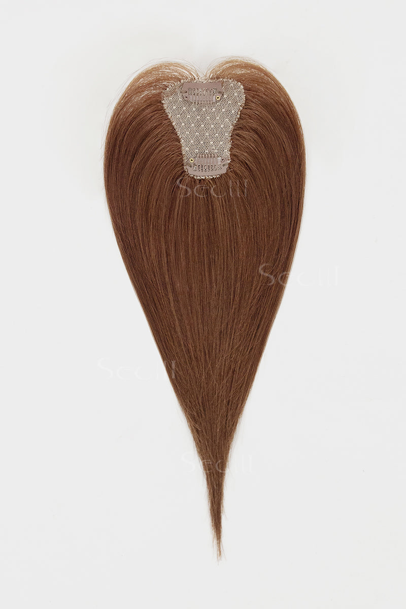 Magic Pixie Topper Dark Auburn Brown
