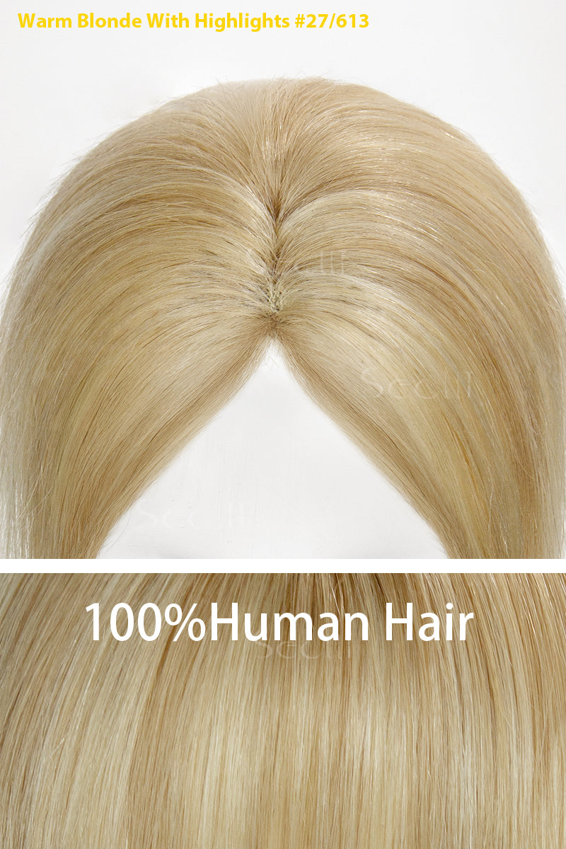 Magic Pixie Hair Topper Warm Blonde With Highlights