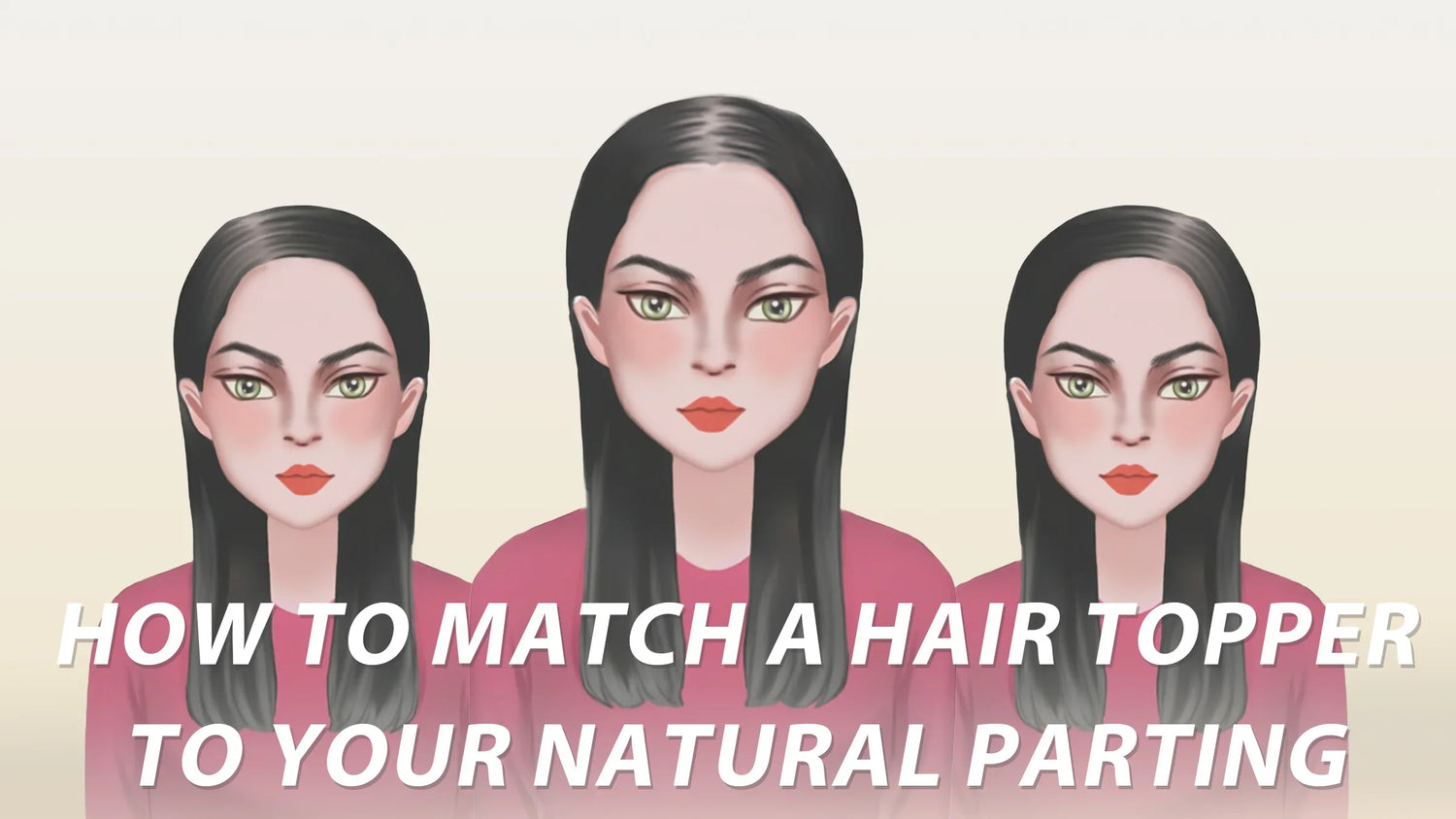 How to Wear Your Pixie & Mona Topper: Left, Center & Right Part 