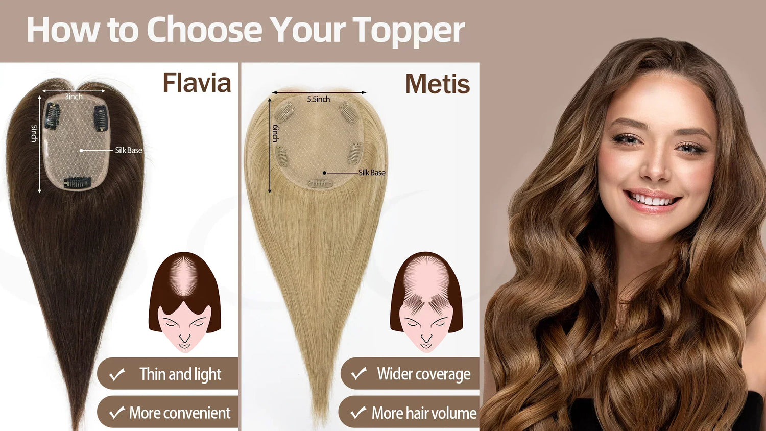 Discover the Perfect Hair Topper: Flavia and Metis by Seully