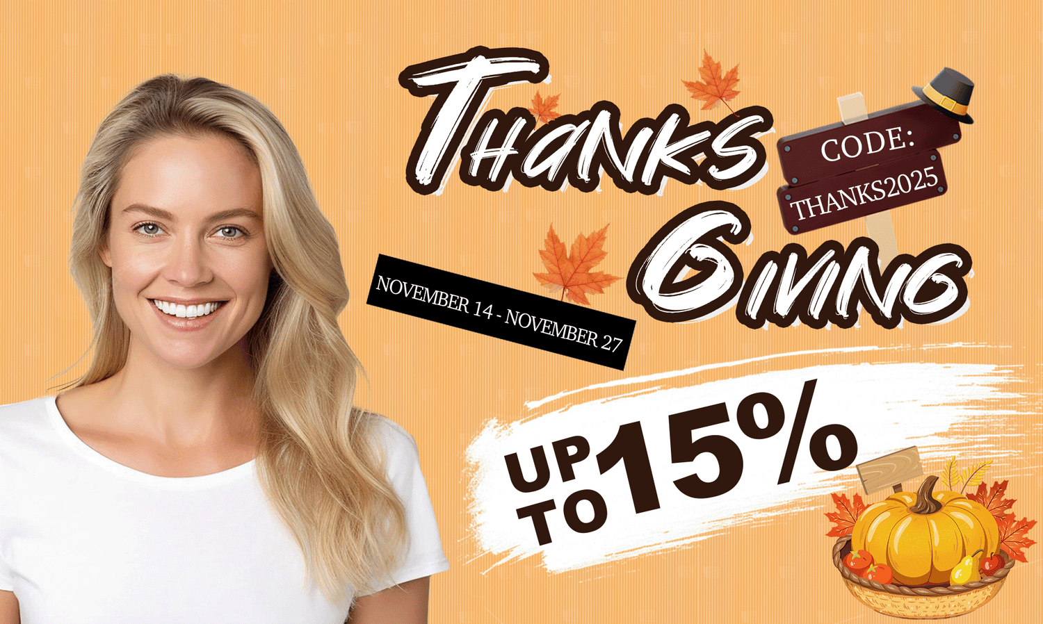 Thanksgiving Sale: 15% Off Toppers + Free Stylist Picks—Your Holiday Hair Win Is Here!