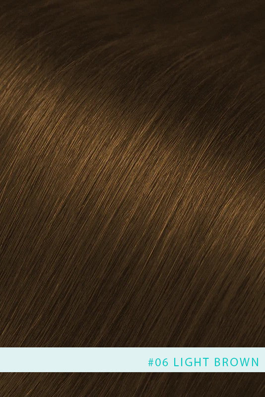 Topper de cabello humano Remy con seda Flavia-B1