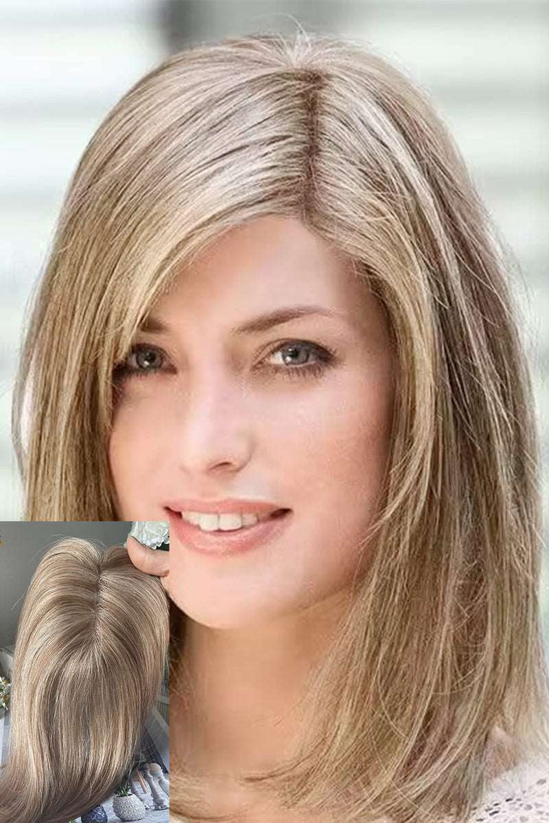 Carol Human Hair Topper for Hair Loss Solutions Custom order
