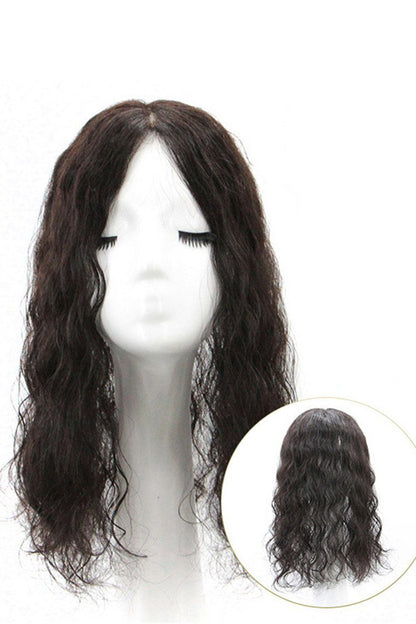 Flavia-C02  Wave Curly Human Hair Toppers