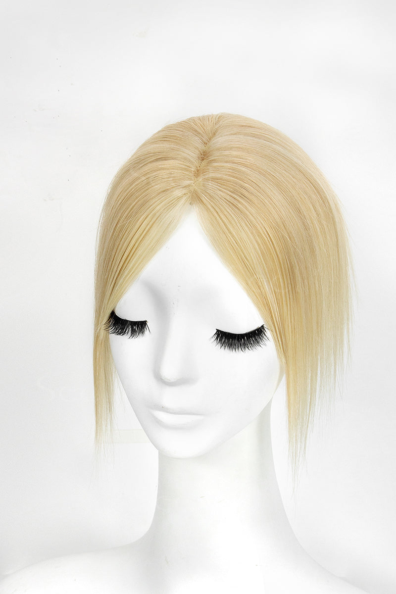 Mona Human Hair Topper Light Blonde with Lightest Blonde P16/613