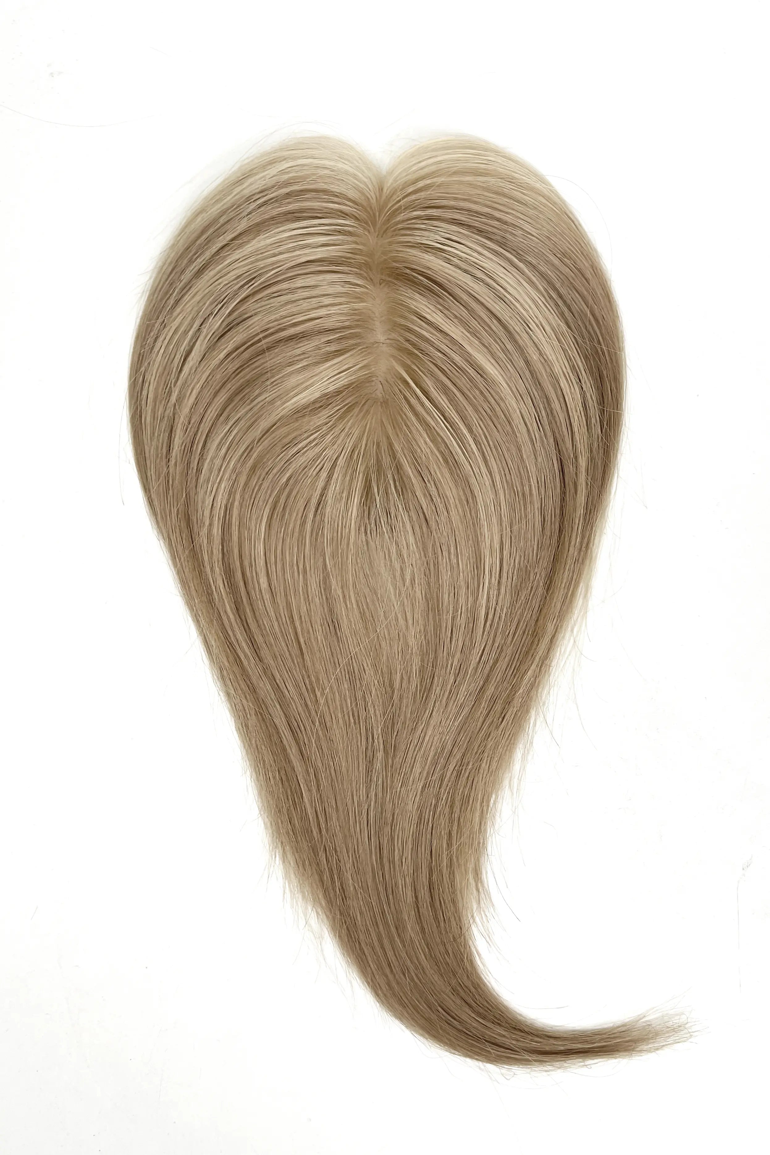 Flavia Silk Top Remy Human Hair Topper Dark Blonde with Light Blonde P