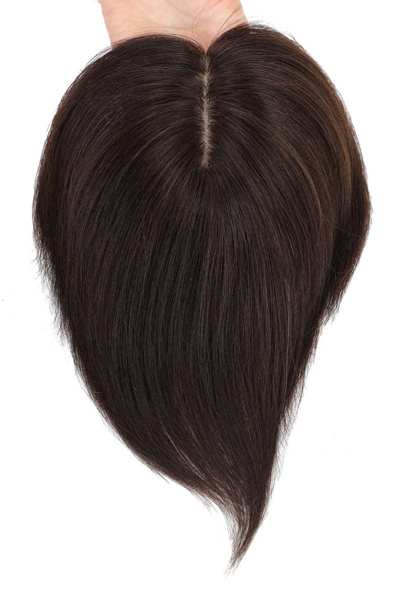 Metis Human Hair Toppers Crown Topper Hair Extensions Medium Brown