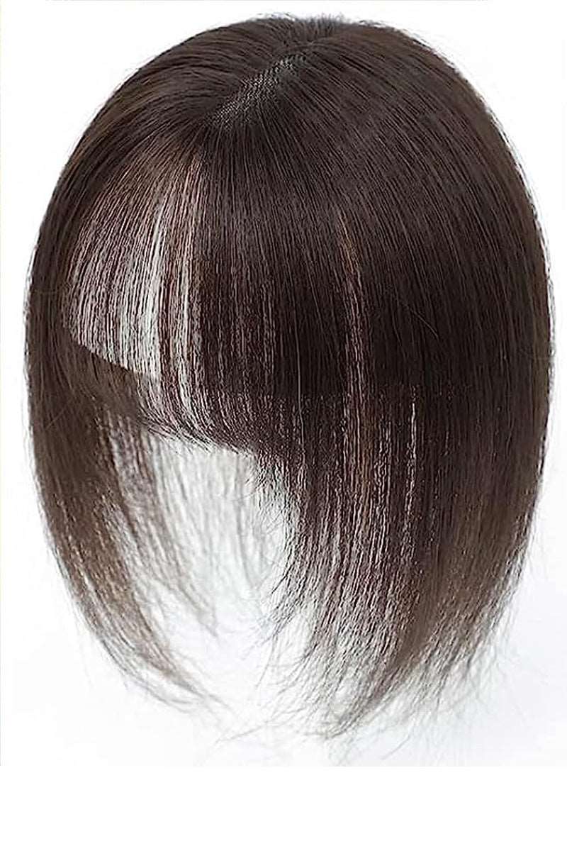 Carol Human Hair Topper for Hair Loss Solutions Medium Brown