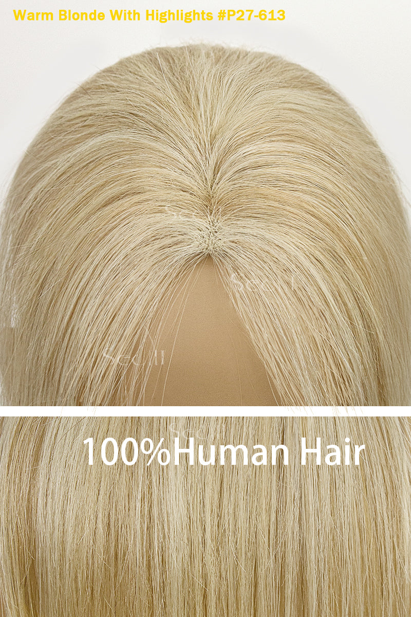 Magic Pixie Hair Topper Warm Blonde With Highlights 