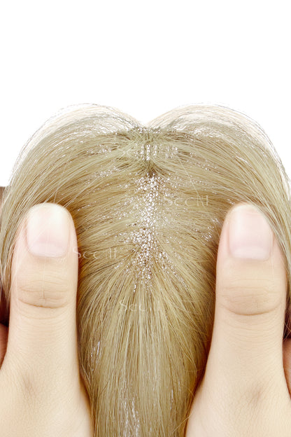 Magic Hair Topper Blond Chaud Avec Mèches 