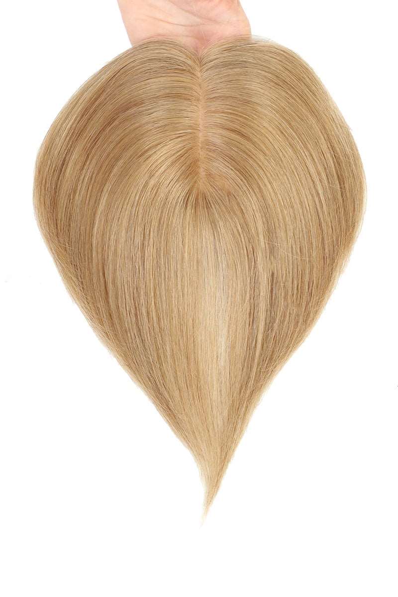 Metis Human Hair Toppers Crown Topper Hair Extensions Light Brown